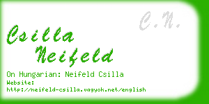 csilla neifeld business card